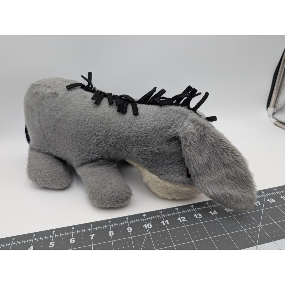 Disney Eeyore Plush Gray Felt 14 Inch Long Winnie the Pooh Stuffed Animal Toy